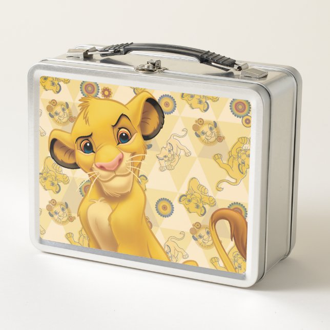 Lunch Box Roi Lion| Simba on Triangle Motif (Devant)