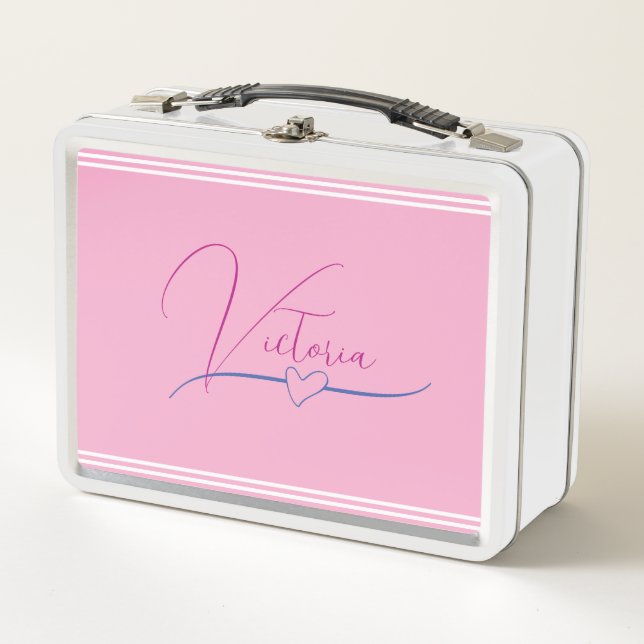 Lunch Box Rose pâle (Devant)