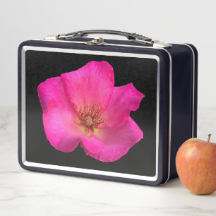 Lunch Box Roses stylo à plumes - métal et noir bg
