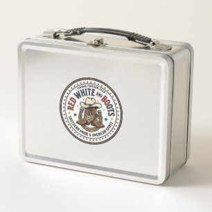 Lunch Box Rouge Blanc Et Bottes Patriotique Patriotique Sud