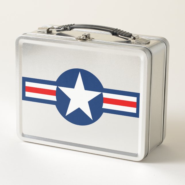 LUNCH BOX ROUNDEL MILITAIRE AMÉRICAINE (Devant)
