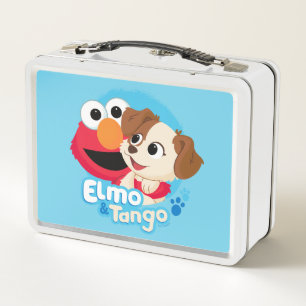 Lunch Box Rue Sésame   Badge Elmo & Tango