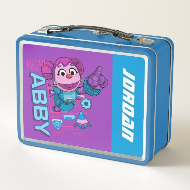 Lunch Box Rue Sésame | Mécaniciens Abby | Ajouter un nom (Dos)