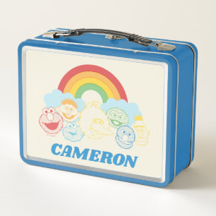 Lunch Box Rue Sésame   Rainbow Graphic   Ajouter Votre Nom