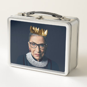 Lunch Box Ruth Bader Ginsburg avec couronne d'or