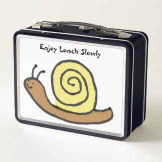 Lunch Box Sammy Le Cartoon Snail Boîte À Déjeuner Métal