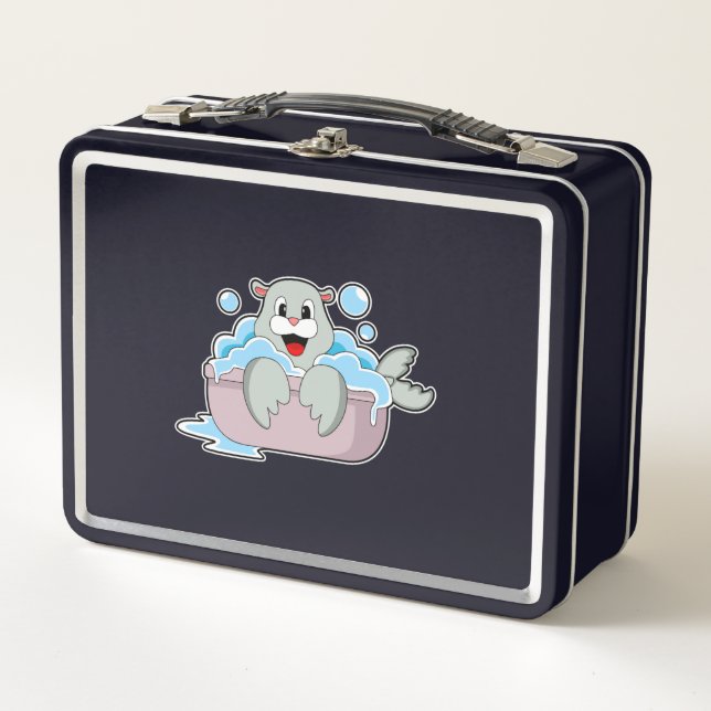 Lunch Box Sceau dans la baignoire (Devant)
