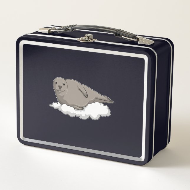 Lunch Box Sceau sur nuages (Devant)