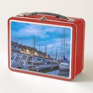 Lunch Box Scène nocturne traditionnelle de la ville de pêche