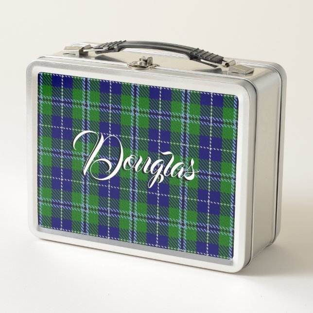 Lunch Box Scottish Eats ! Clan Douglas Tartan Plaid (Devant)