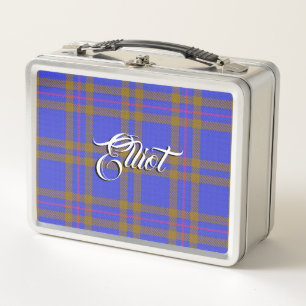 Lunch Box Scottish Eats ! Clan Elliot Tartan Plaid