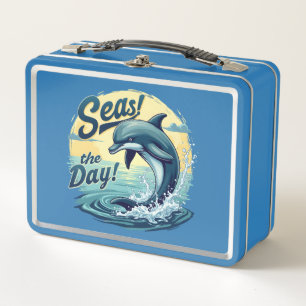Lunch Box Seas Day Retro Dolphin Océan esthétique