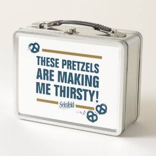 Lunch Box Seinfeld   Graphique de typographie "Ces Pretzels"