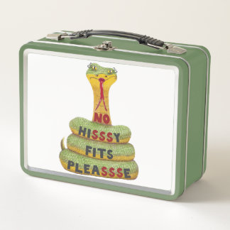 Lunch Box Serpent à sonnette de dessin animé enroulé avec du