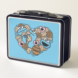 Lunch Box Sésame Sésame   Coeur de gribouillis de caniche Mo
