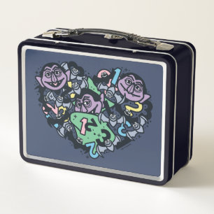 Lunch Box Sésame Sésame Comte von Count Doodle Heart