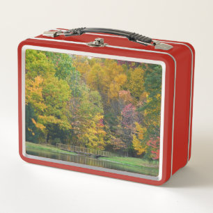 Lunch Box Seven Springs Fall Bridge II Autumn Paysage
