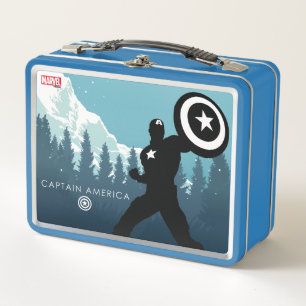 Lunch Box Silhouette héroïque de Captain America