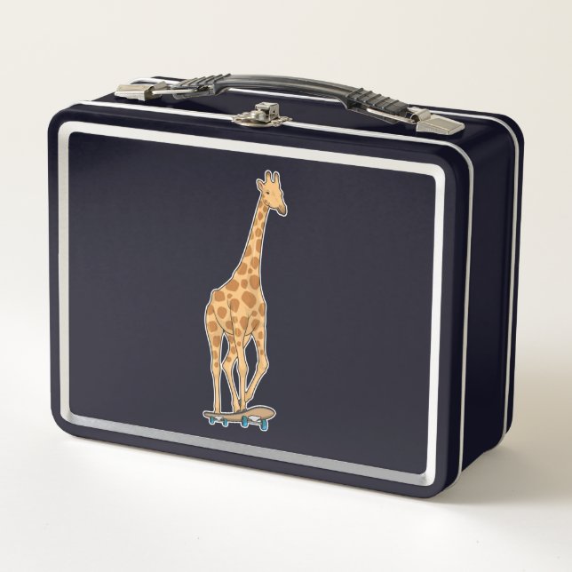 Lunch Box Skateboard girafe (Devant)