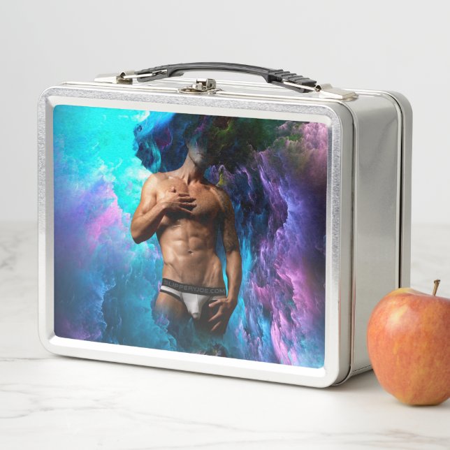 Lunch Box SlipperyJoe homme musclé sous-vêtements bulle dyna (En situation)