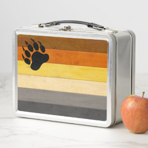 Lunch Box SlipperyJoe's Bear Pride drapeau de la texture du 