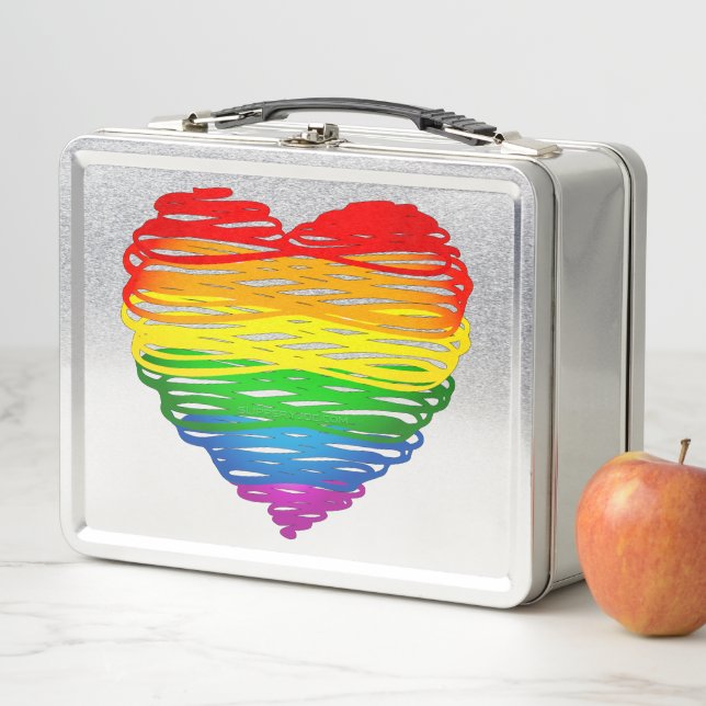 Lunch Box SlipperyJoe's orgueil griffé dessin en forme de co (En situation)