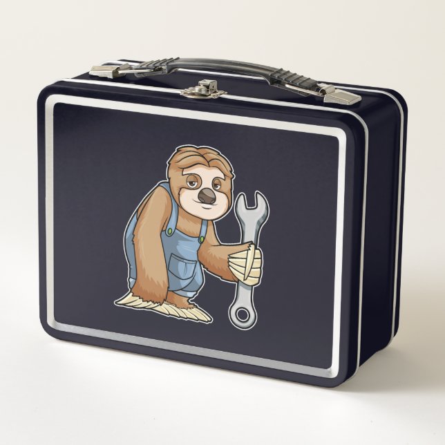 Lunch Box Sloth comme artisan avec clé (Devant)
