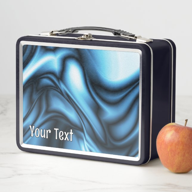 Lunch Box Soie Bleue (En situation)