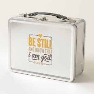 Lunch Box Sois Calme Psaume 46_10 Modèle de T-shirt Chrétien