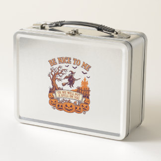 Lunch Box Sorcière de Halloween Broom Citrouilles_1