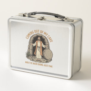 Lunch Box Sortir de ma grotte drôle chrétien vintage Shir