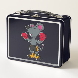 Lunch Box Souris en boîte avec gants de boxe