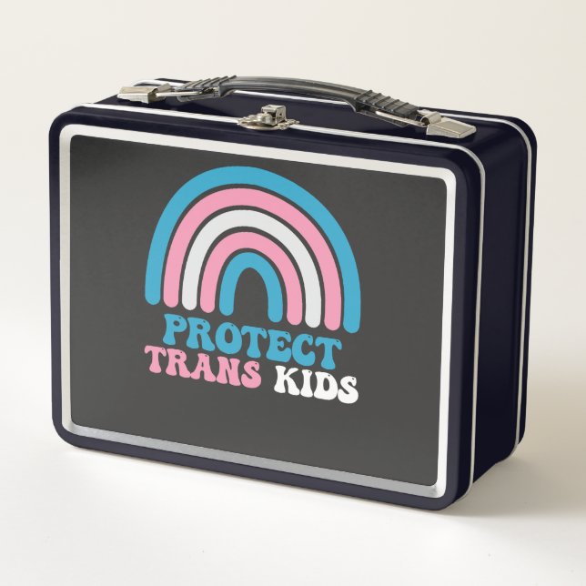 Lunch Box Soutien LGBT Pride Protéger les enfants trans (Devant)