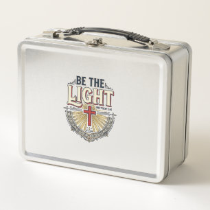 Lunch Box Soyez la lumière Modèle de T-shirt chrétien vintag