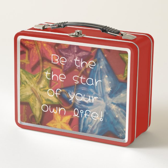 Lunch Box Soyez Une Étoile Brillante Boîte À Déjeuner En Mét (Devant)