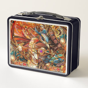 Lunch Box spectacle de cirque vintage paon carnaval