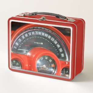 Lunch Box Speedometer de voiture de sport classique 1958