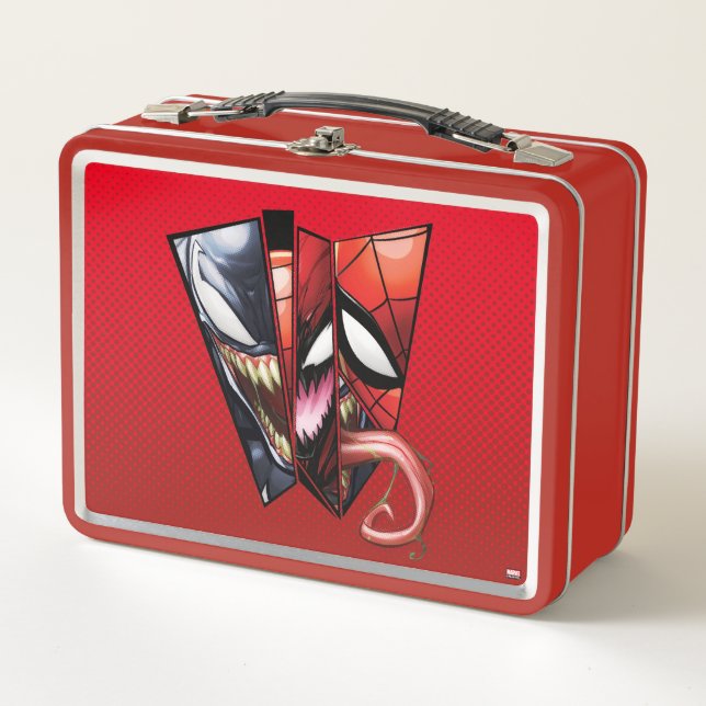Lunch Box Spider-Man | Vénom, Carnage et découpe Spider-Man (Devant)