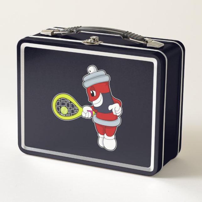 Lunch Box Spray au tennis avec raquette de tennis (Devant)