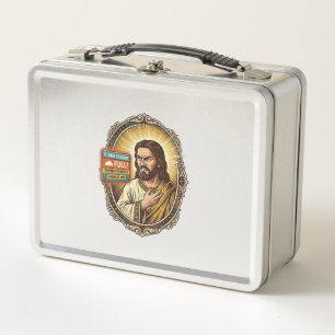 Lunch Box Stockage en nuage de Jésus plein avertissement Pay