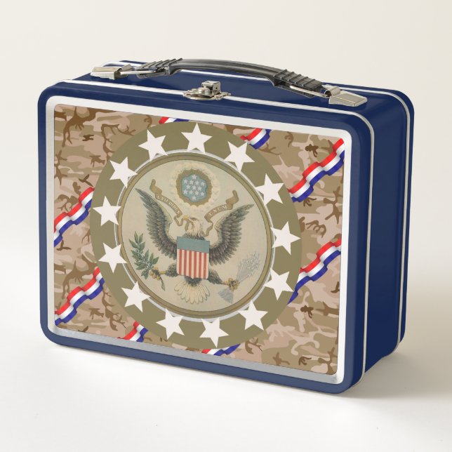 Lunch Box Streamer Americana Eagle Star (Devant)