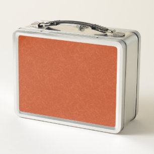 Lunch Box Surface orange texturée avec motif tourbillonnant