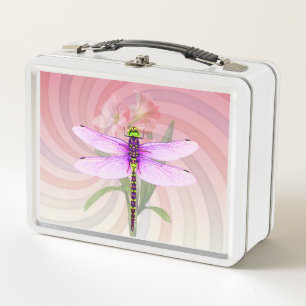 Lunch Box Surreal "Cool 60’s Theme Dragon Fly"