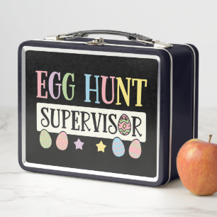 Lunch Box Surveillant de chasse aux œufs de Pâques drôle de 