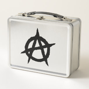 Lunch Box Symbole anarchique Noir punk culture signe chaos