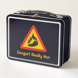 Lunch Box Symbole de danger de poivre chaud