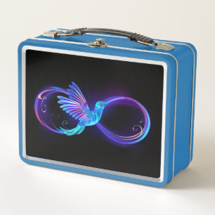 Lunch Box Symbole de Neon Infinity par Glowing Hummingbird