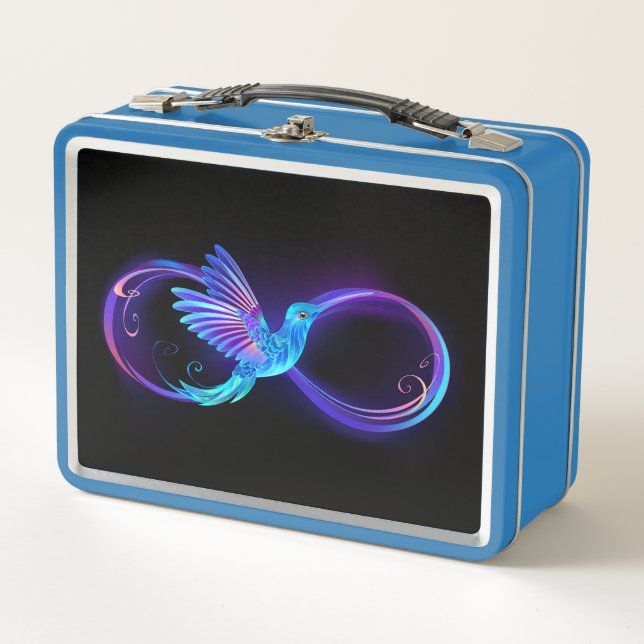 Lunch Box Symbole de Neon Infinity par Glowing Hummingbird (Devant)