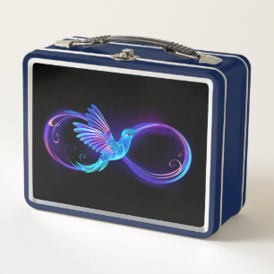 Lunch Box Symbole de Neon Infinity par Glowing Hummingbird