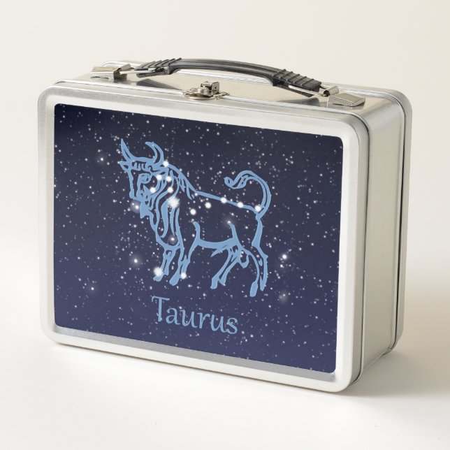 Lunch Box Symbole Taurus Constellation et Zodiaque avec étoi (Devant)